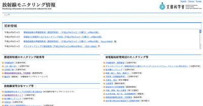 放射線モニタリング情報